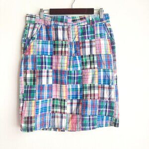 English Sports Shop Plaid Patchwork Mini Skirt 12